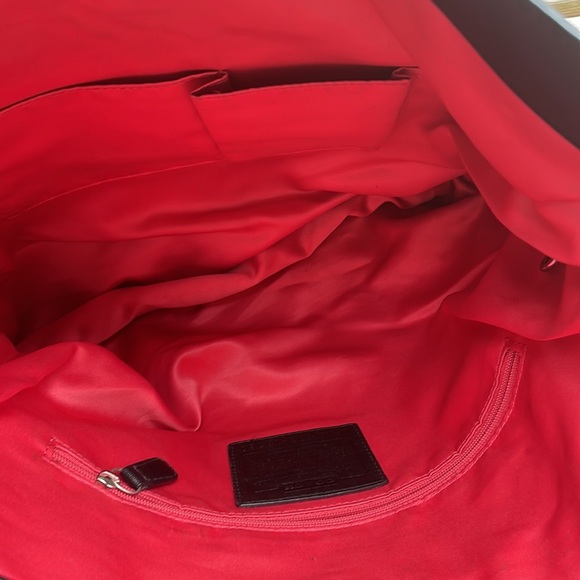 Coach Bonnie Leather Fold-Over Tote Bag /Purse - Picture 7 of 12